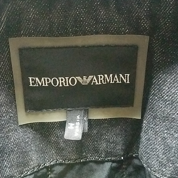 Emporio Armani Denim Biker Jacket Medium Slim fit - Picture 2 of 6